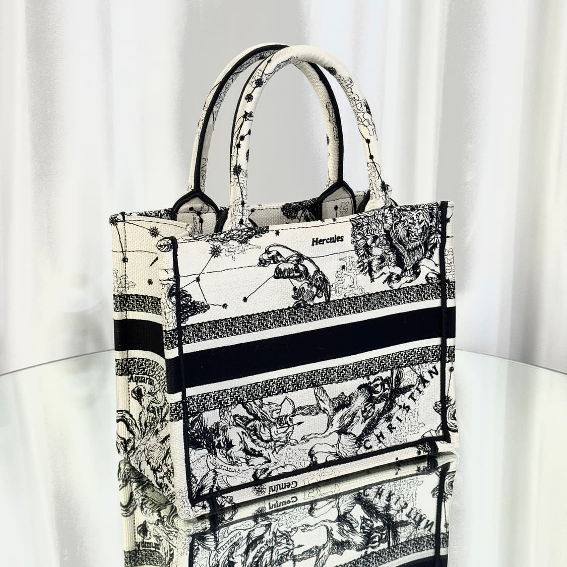 디올 북토트백 조디악 화이트 미디움 상품이미지6