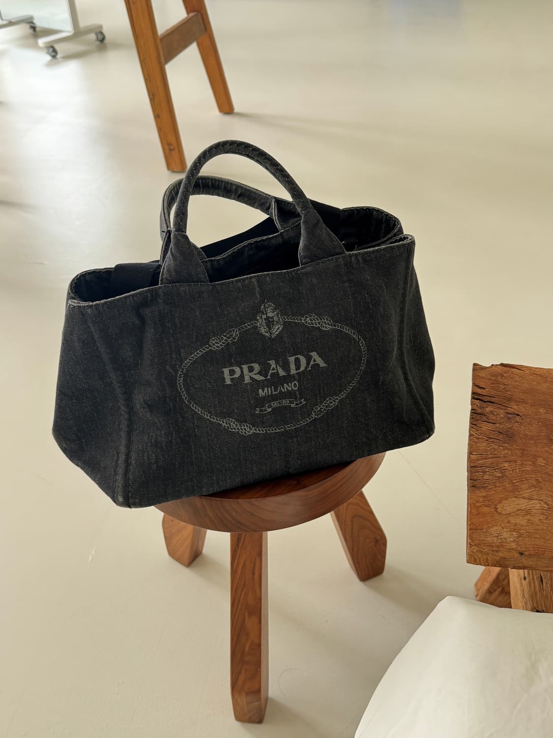[Prada] Canapa Black Denim bag 상품이미지4