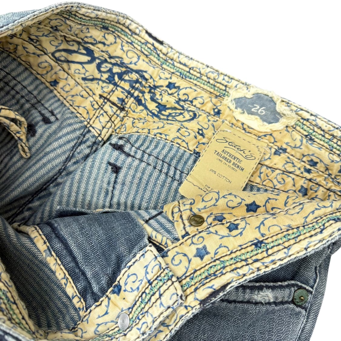 JPN 포켓 디테일 워싱 데님 로우라이즈 부츠컷 팬츠 상품이미지8