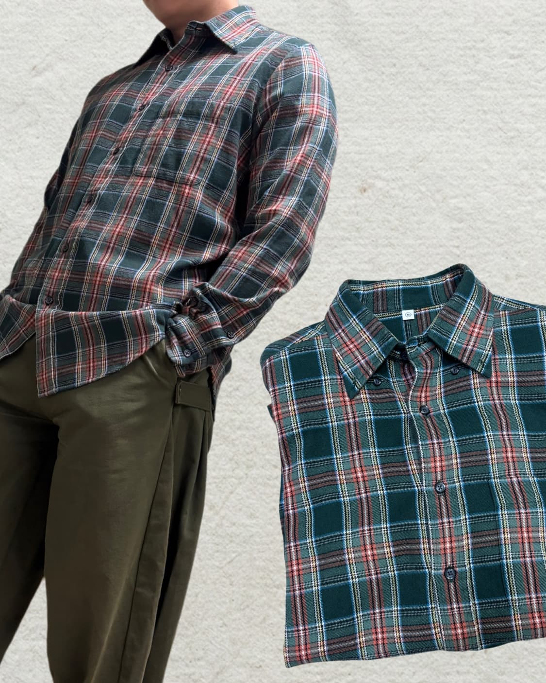 유니클로 체크셔츠 상품이미지1