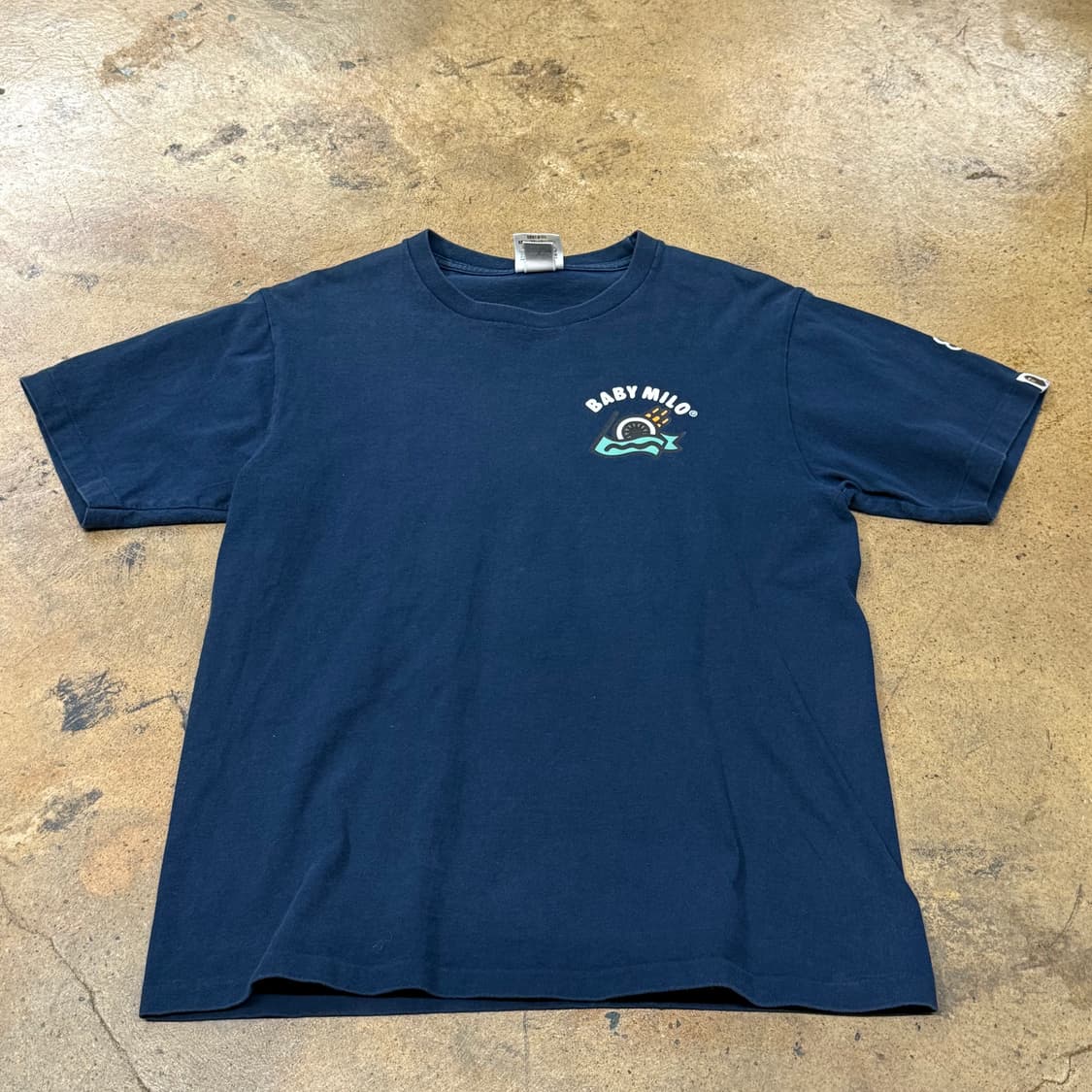 베이프 네이비 반팔 티셔츠 상품이미지2