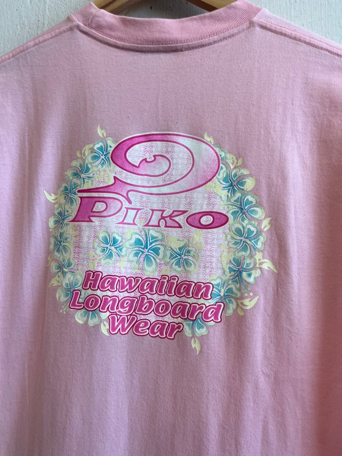 piko 프린팅 반팔 티셔츠 핑크 상품이미지4