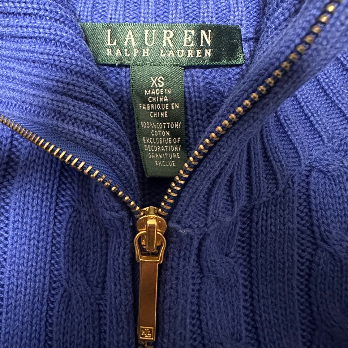 RALPH LAUREN cable knit zipup sweater 상품이미지4