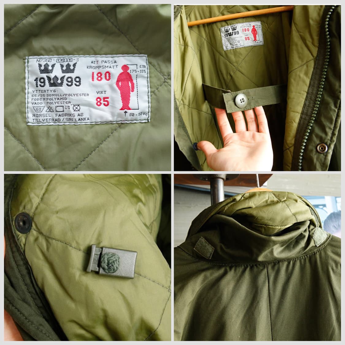 90s 스웨덴군 M90 콜드웨더 파카 상품이미지6