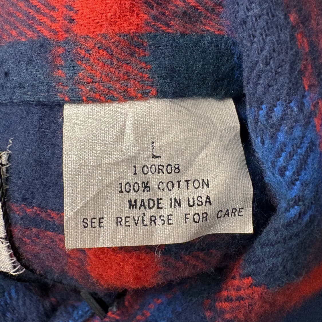 90s 프라이빗 프로퍼티 미국생산 헤비플란넬 체크 워크셔츠 N191 상품이미지6