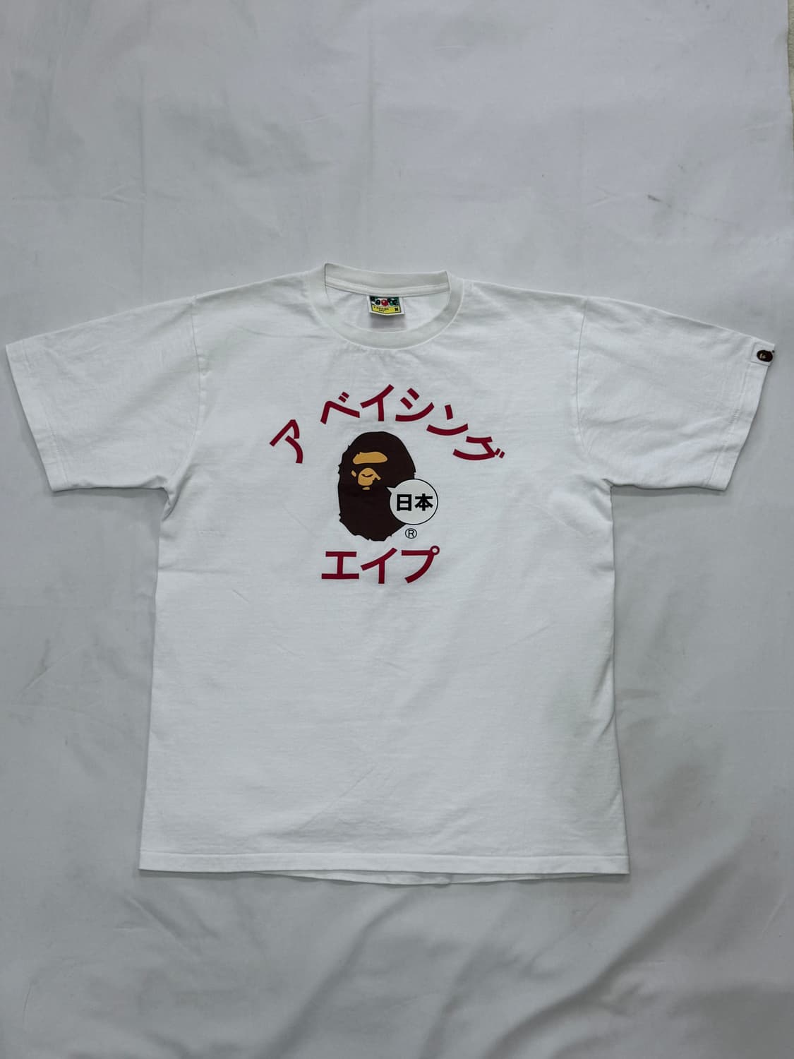 베이프 도쿄 카타카나 컬리지 시티 티셔츠 화이트 M 반팔 상품이미지2