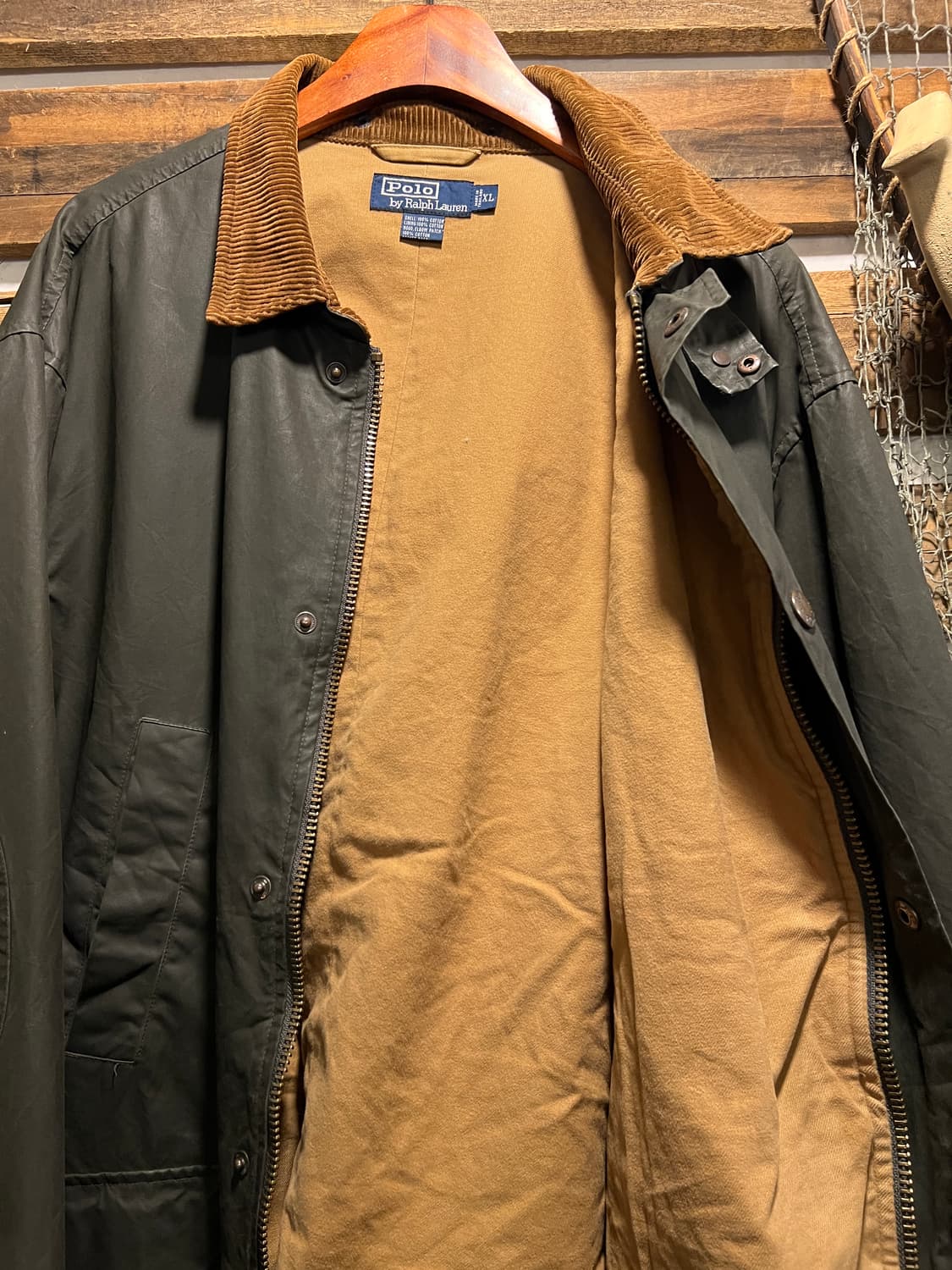 [XL]폴로 랄프로렌 코튼 라이닝 왁스드 헌팅 자켓 상품이미지7