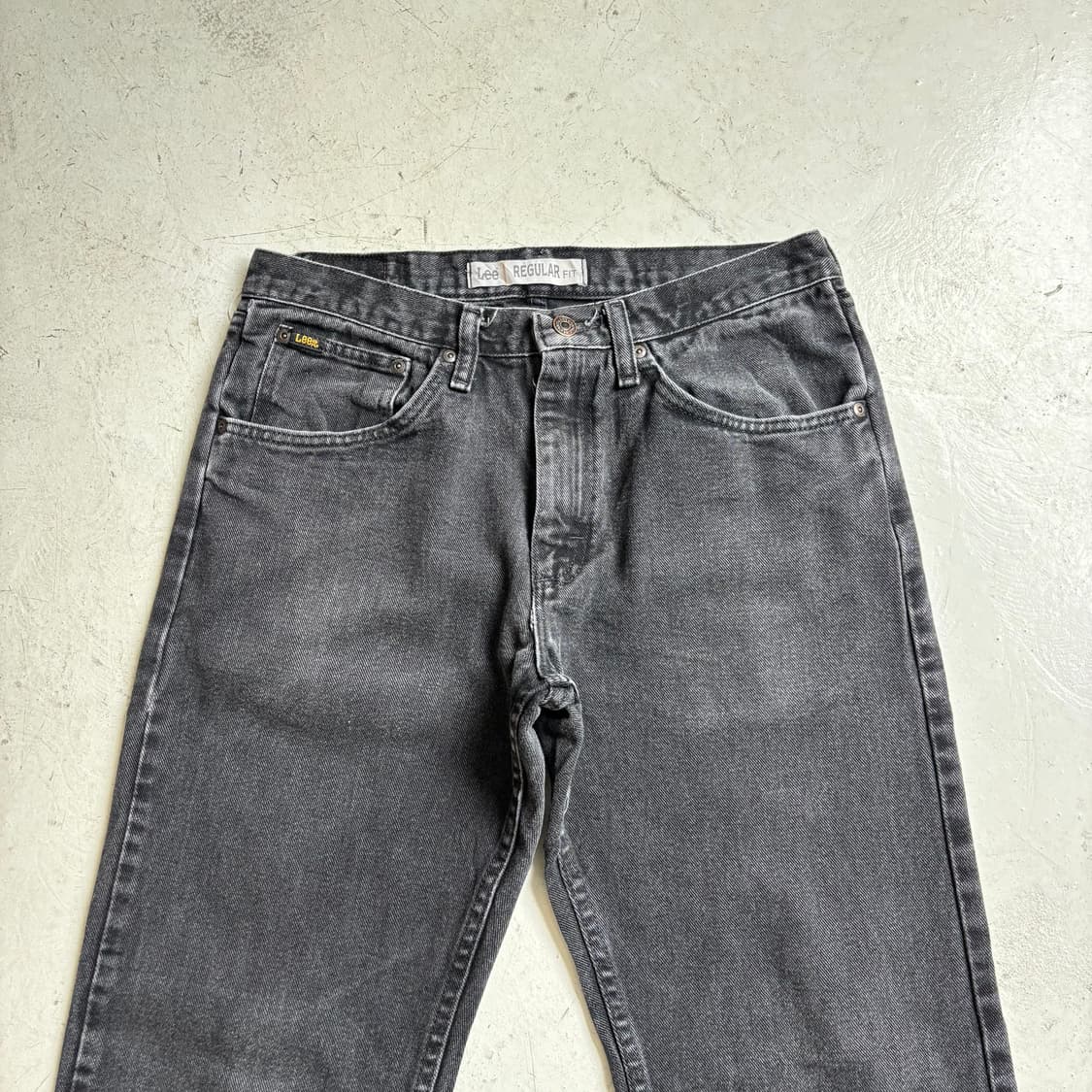 00s LEE 빈티지 흑청 데님팬츠 32x30 상품이미지2