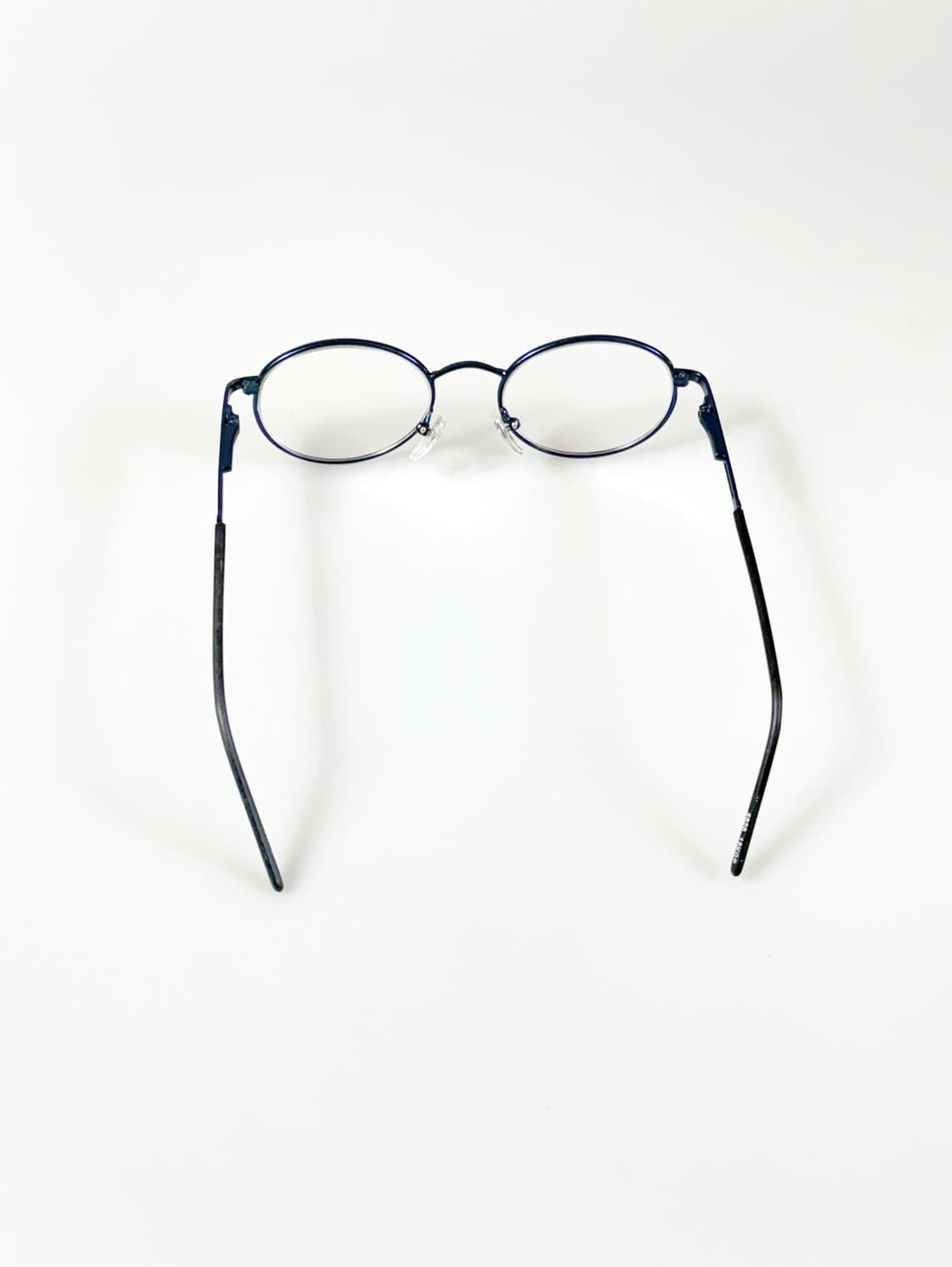90s PEACE JAPAN 딥네이비 라운드 프레임 빈티지 안경 상품이미지5