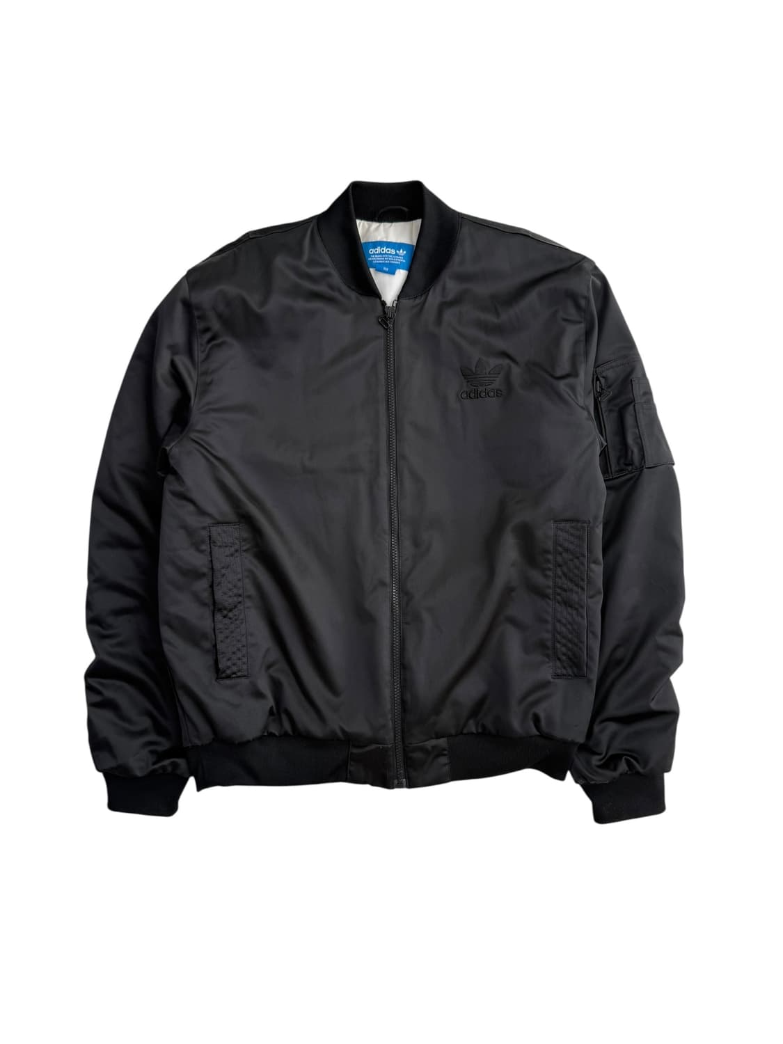 아디다스 블랙 나일론 봄버 자켓 상품이미지6