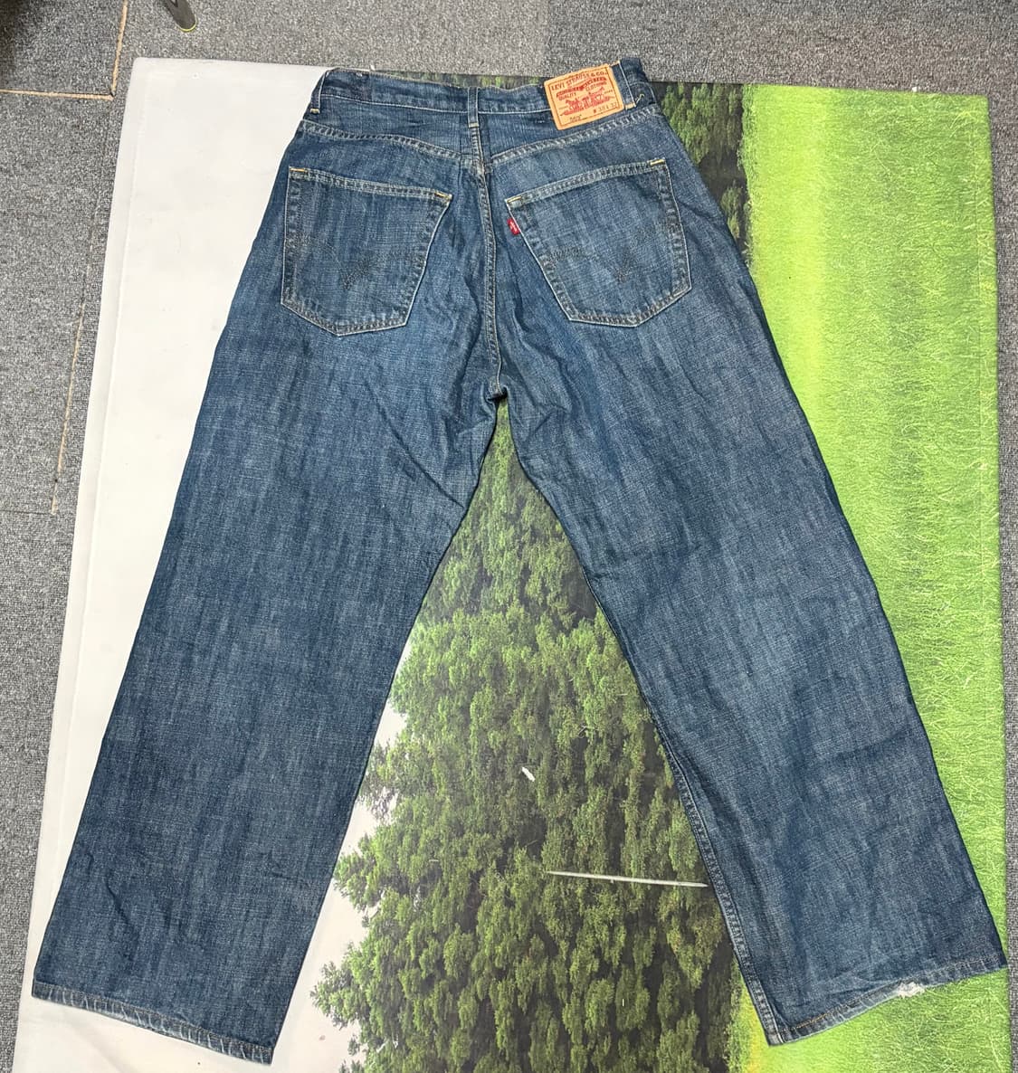 리바이스 569 루즈 스트레이트 핏 데님 팬츠 38/32 상품이미지2