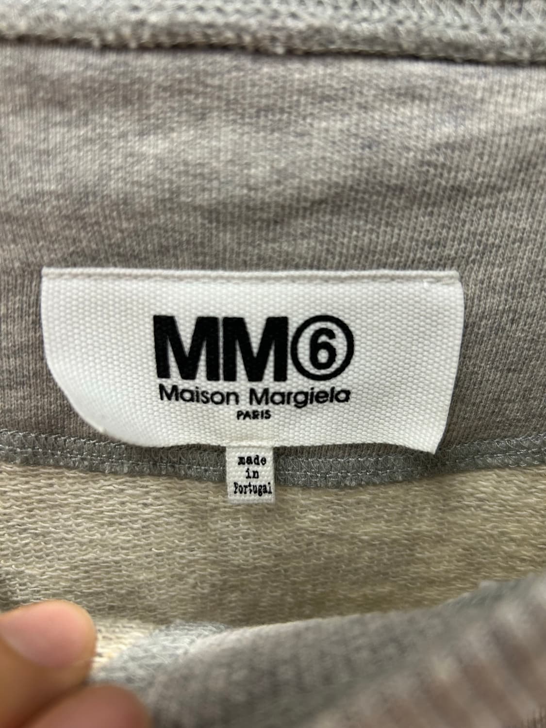 MM6 회색 무지 맨투맨 티셔츠 상품이미지5