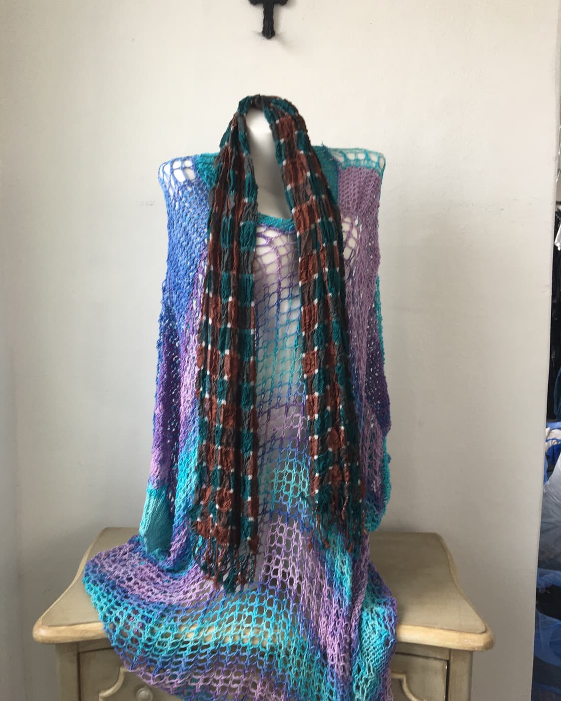  pattern point pleats scarf 상품이미지5