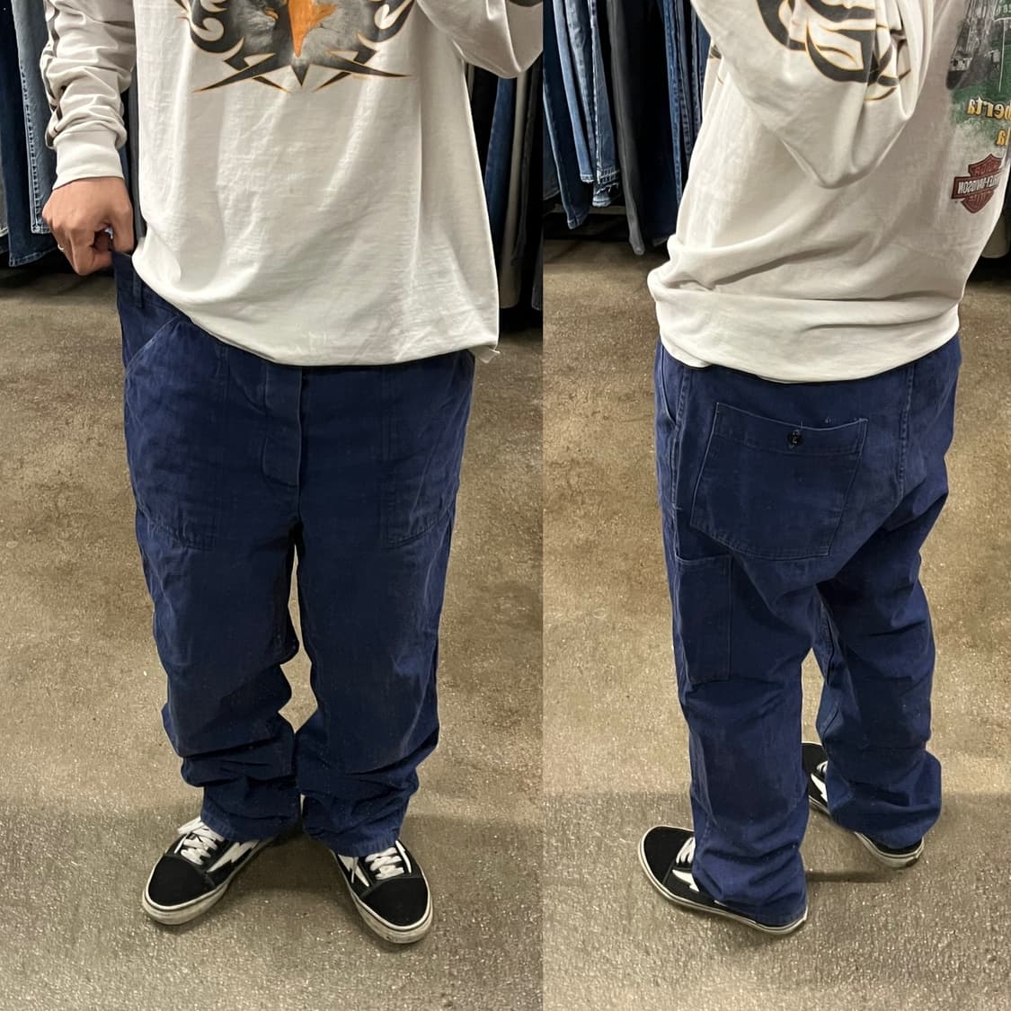 빈티지 프렌치 워크 팬츠 (38“) 상품이미지7