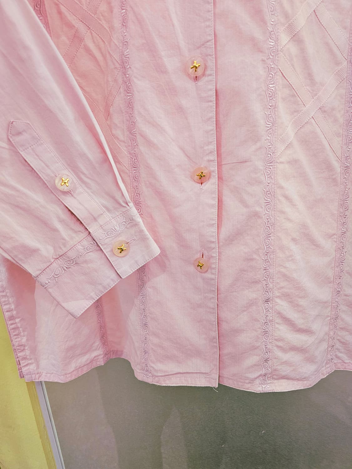 Leilian 연핑크 웨스턴 셔츠 상품이미지4