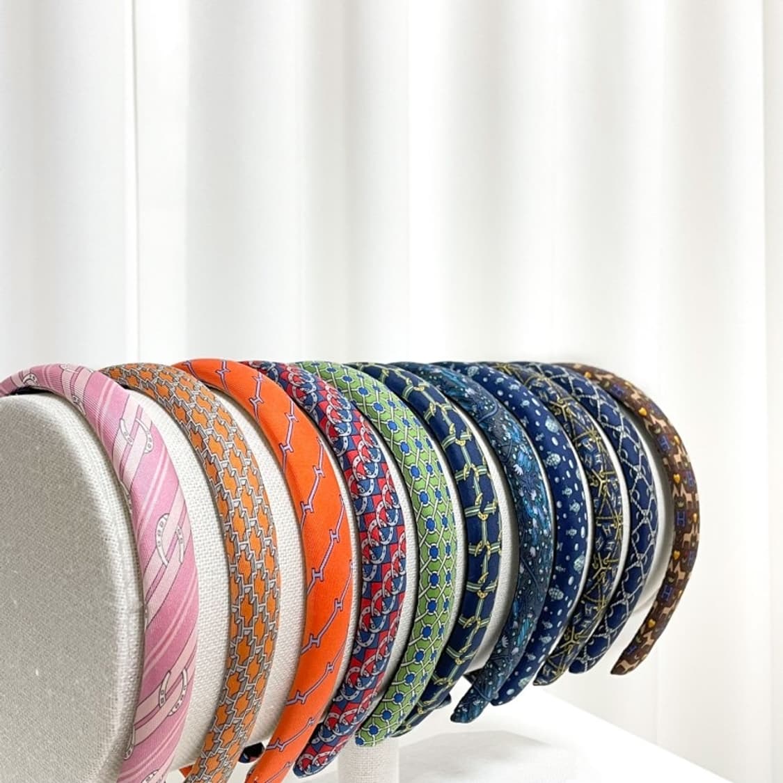 정품 에르메스 오렌지 H 머리띠 상품이미지7