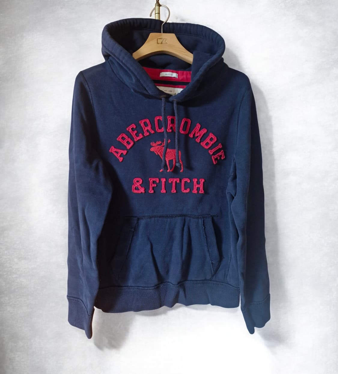 남여공용 아베크롬비 머슬핏 네이비 후드티 L 상품이미지1