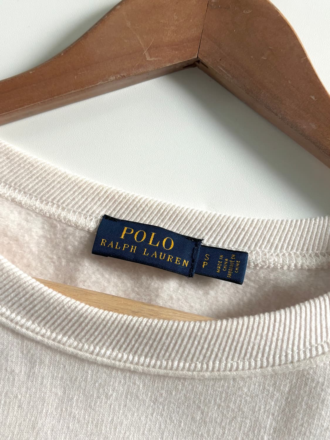 Polo 폴로 랄프로렌 신형라벨 아이보리 성조기 레터링 코튼 맨투맨 상품이미지8