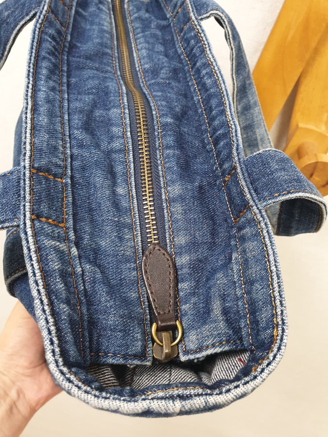 [정품] 폴로 랄프로렌 빅포니 워싱데님 토트백 상품이미지7