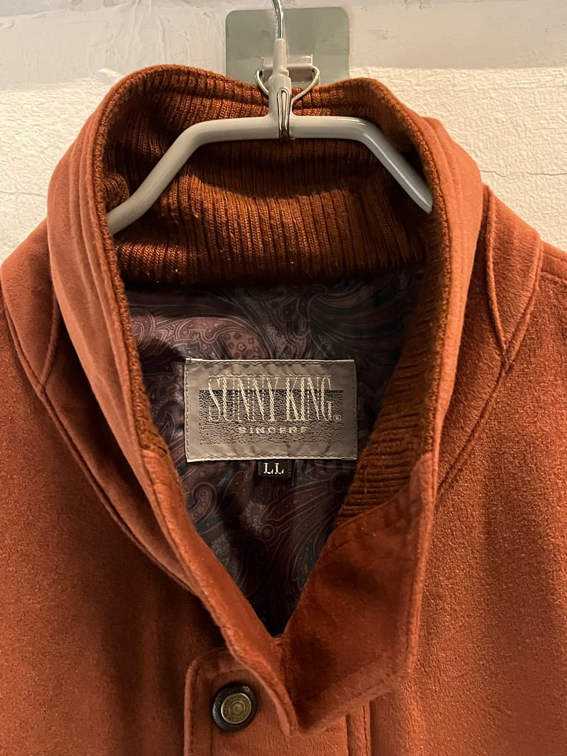 Sunny King 인조 스웨이드 블루종 LL 상품이미지2