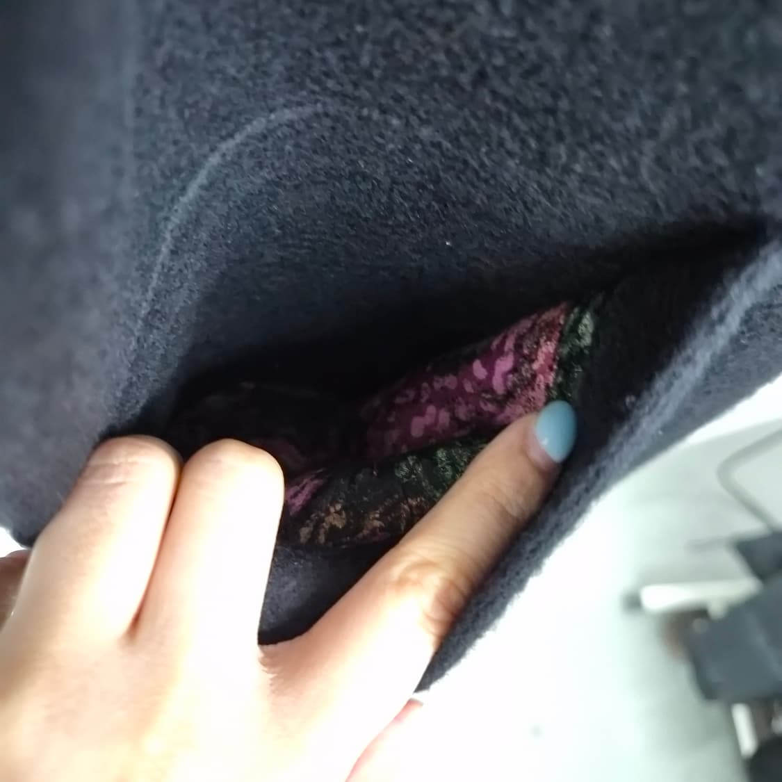 캐시미어 100% 검정색 더블 롱코트 여성 M 상품이미지3