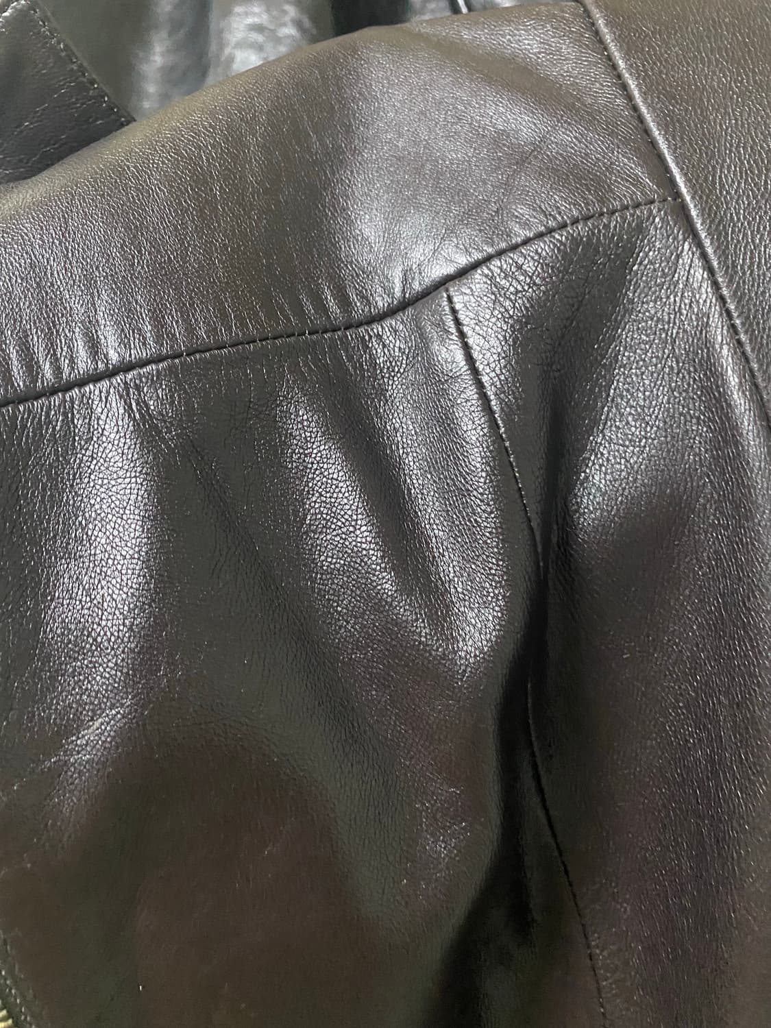 vtg leather jacket 상품이미지6