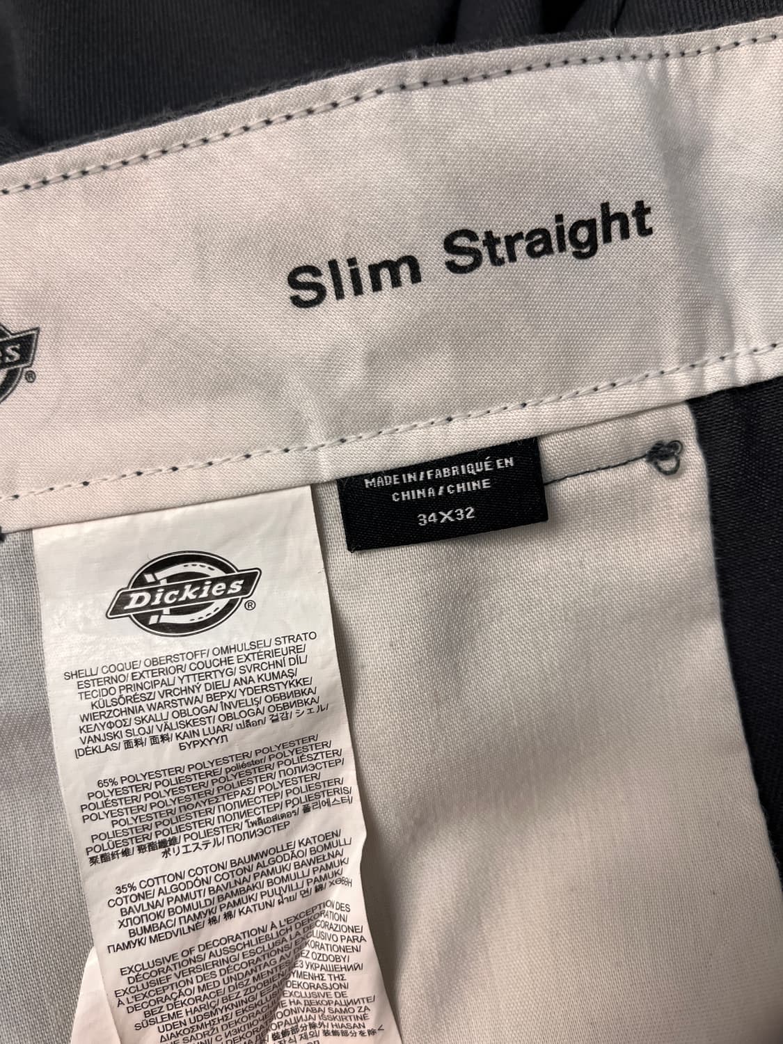 디키즈 874 슬림 스트레이트 그레이 (34X32) 상품이미지8