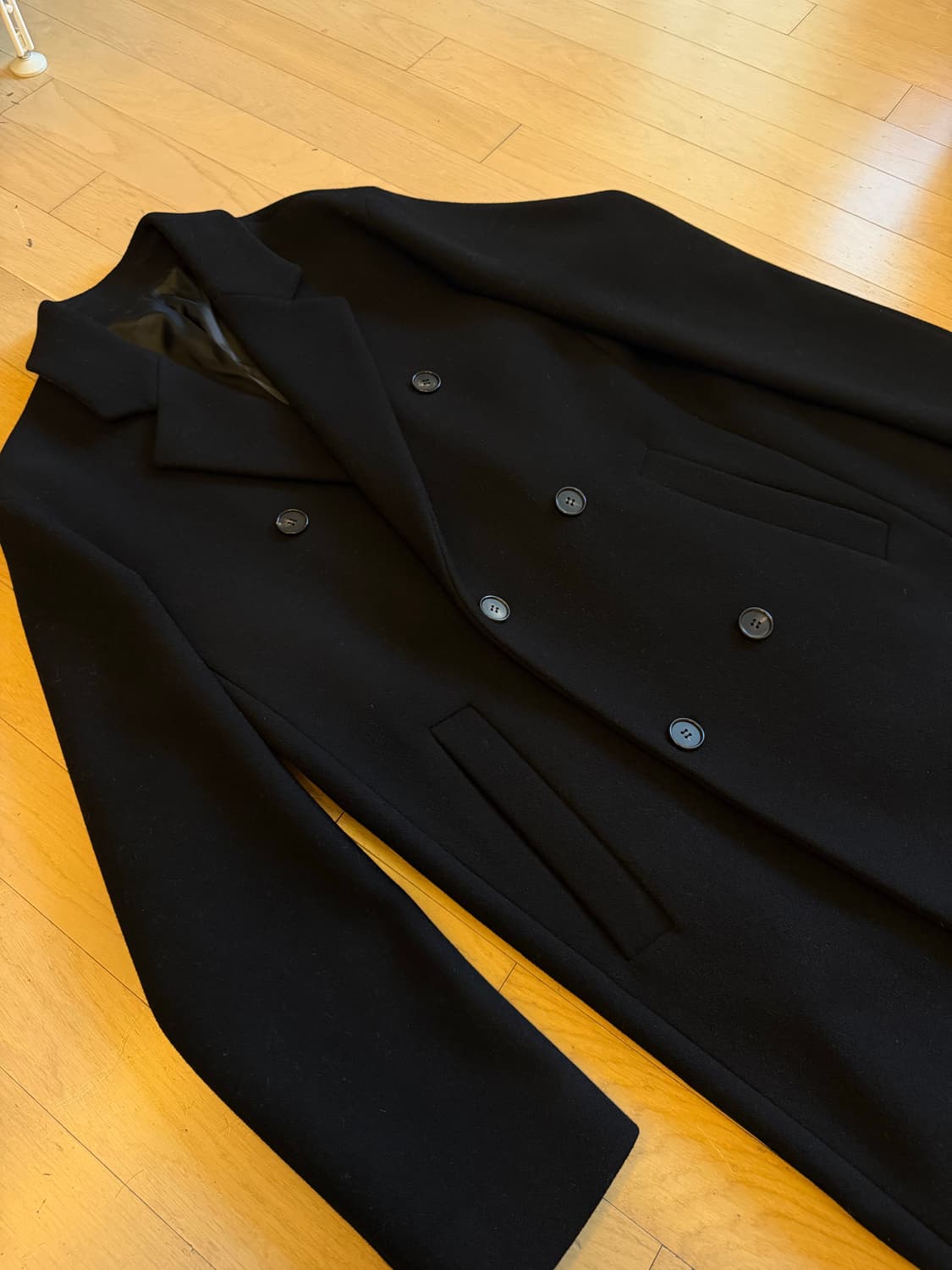 시스템 옴므 캐시미어 블렌딩 롱코트 블랙 - 정가 65만원 상품이미지2