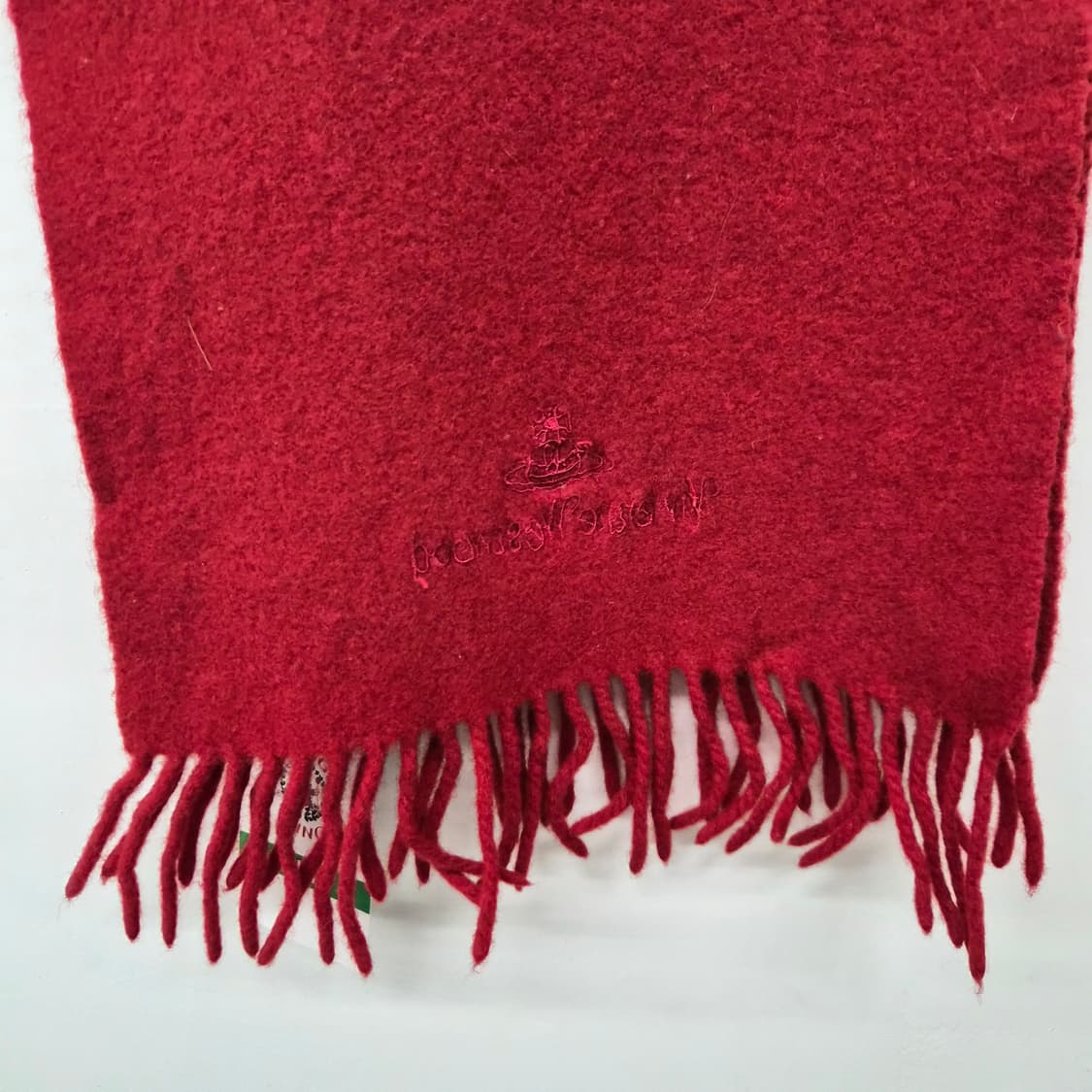 비비안웨스트우드 레드 머플러 상품이미지2