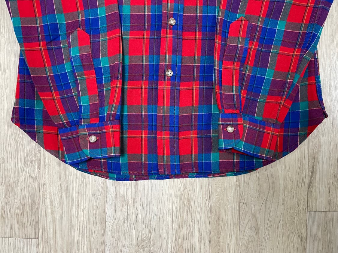 95) 70's 펜들턴 멀티체크 울 셔츠(데드스탁)RRL&LVC&폴로 상품이미지7