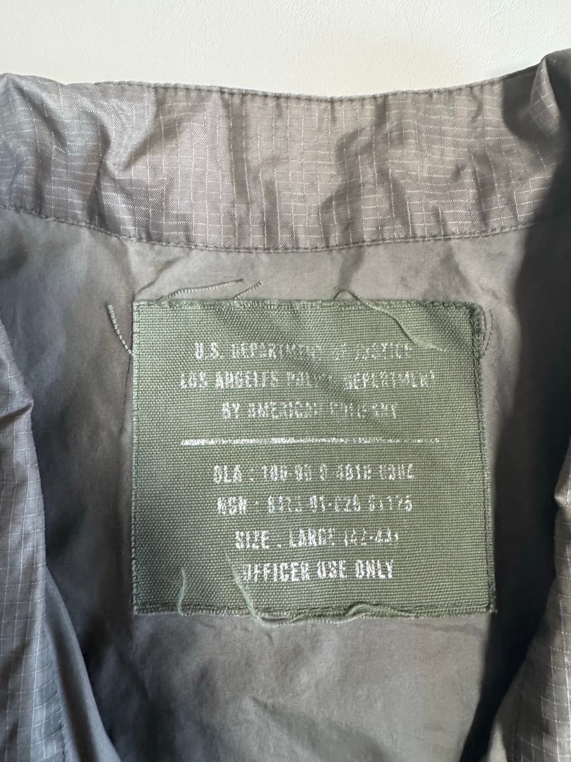 미군 항공 점퍼 조끼 그레이 상품이미지3