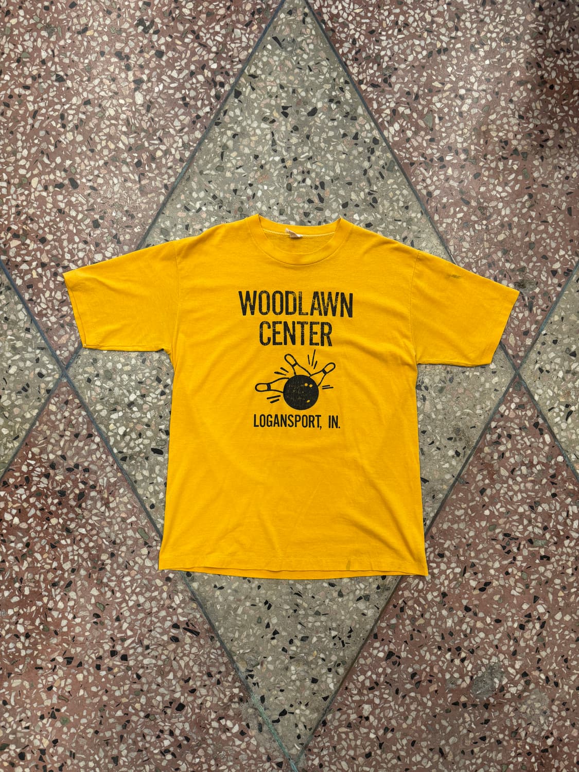 80s Woodlawn Center 볼링 티셔츠 (L) 상품이미지1