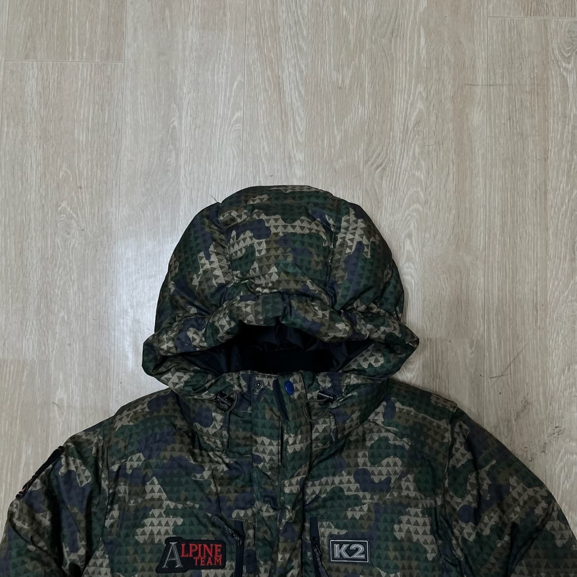 K2 카모플라쥬 덕다운 후드 패딩 150 상품이미지2