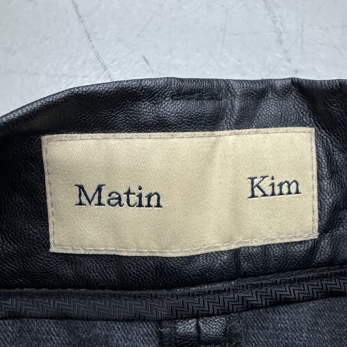 마뗑킴 레더팬츠 블랙 상품이미지7