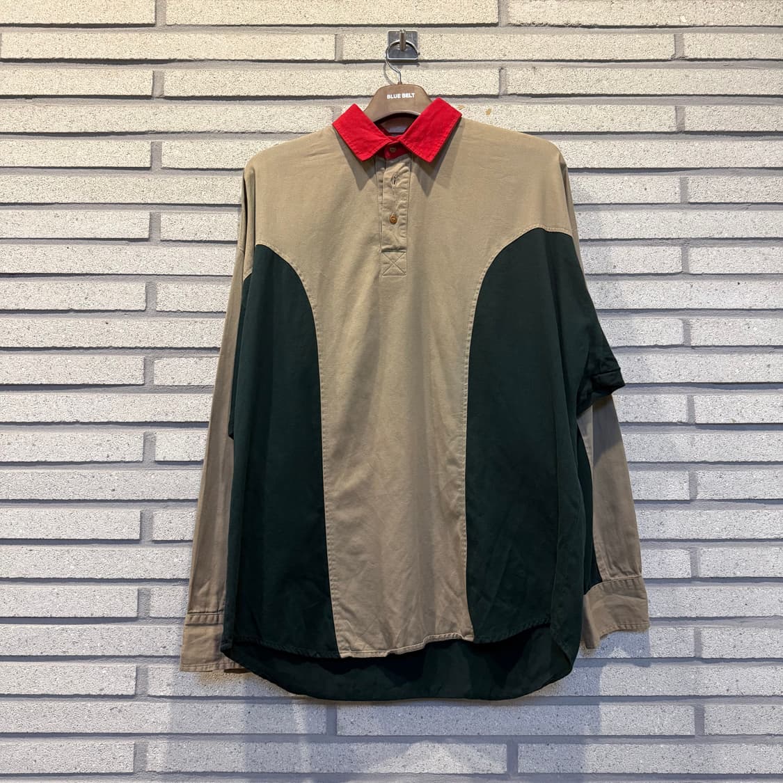 90s USA VINTAGE 컬러블록 럭비 셔츠 상품이미지1