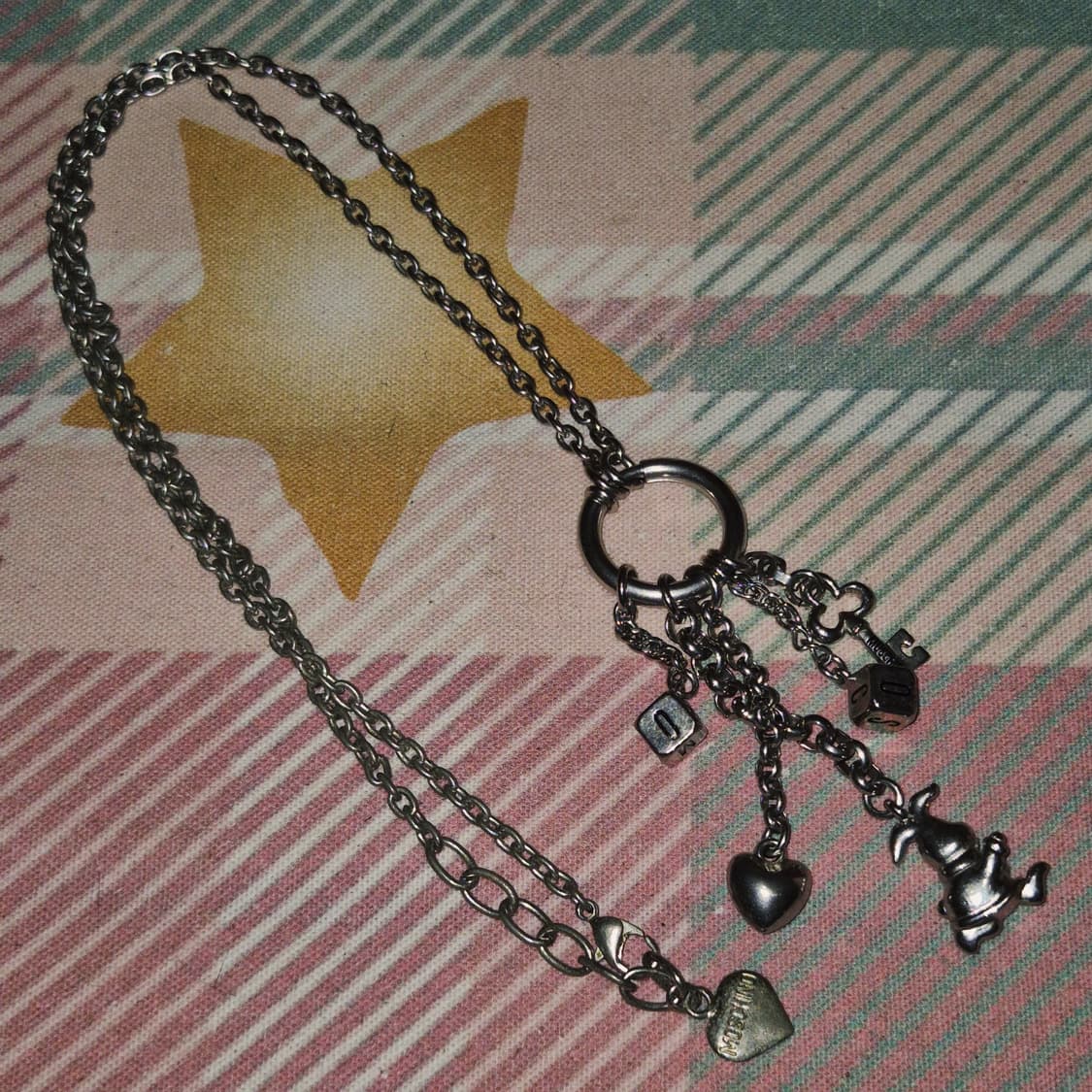 04s 이탈리아 모스키노 토끼 주사위&열쇠 목걸이 상품이미지6