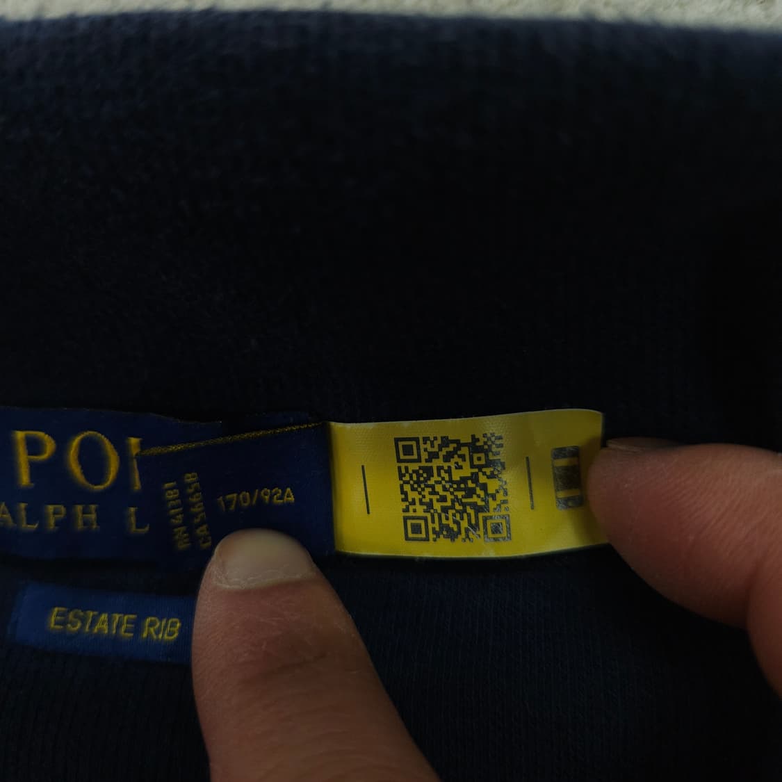 폴로 랄프 로렌 신형 QR 반집업 니트 S 상품이미지4