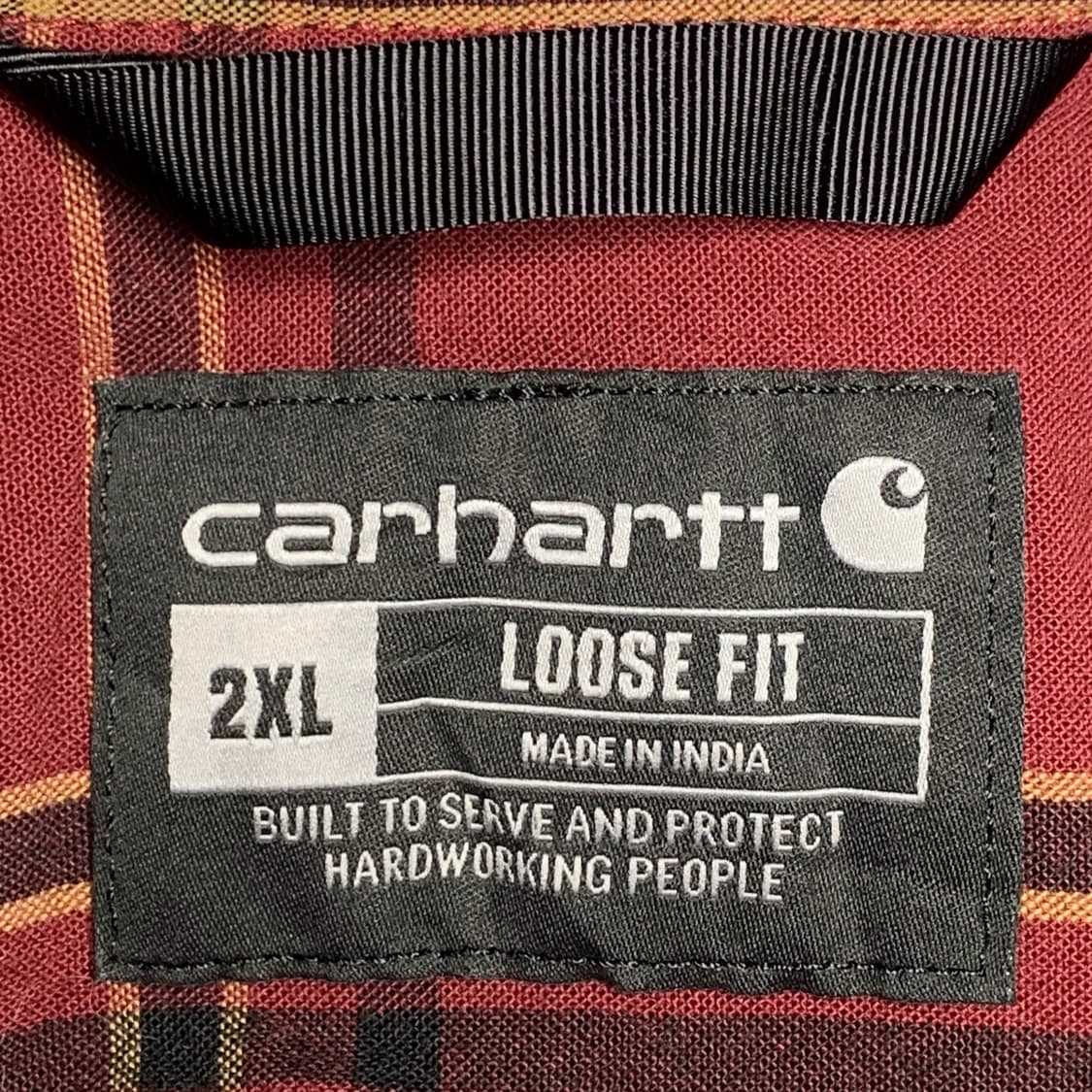 [2XL] 칼하트 루즈핏 체크패턴 워크셔츠 상품이미지4
