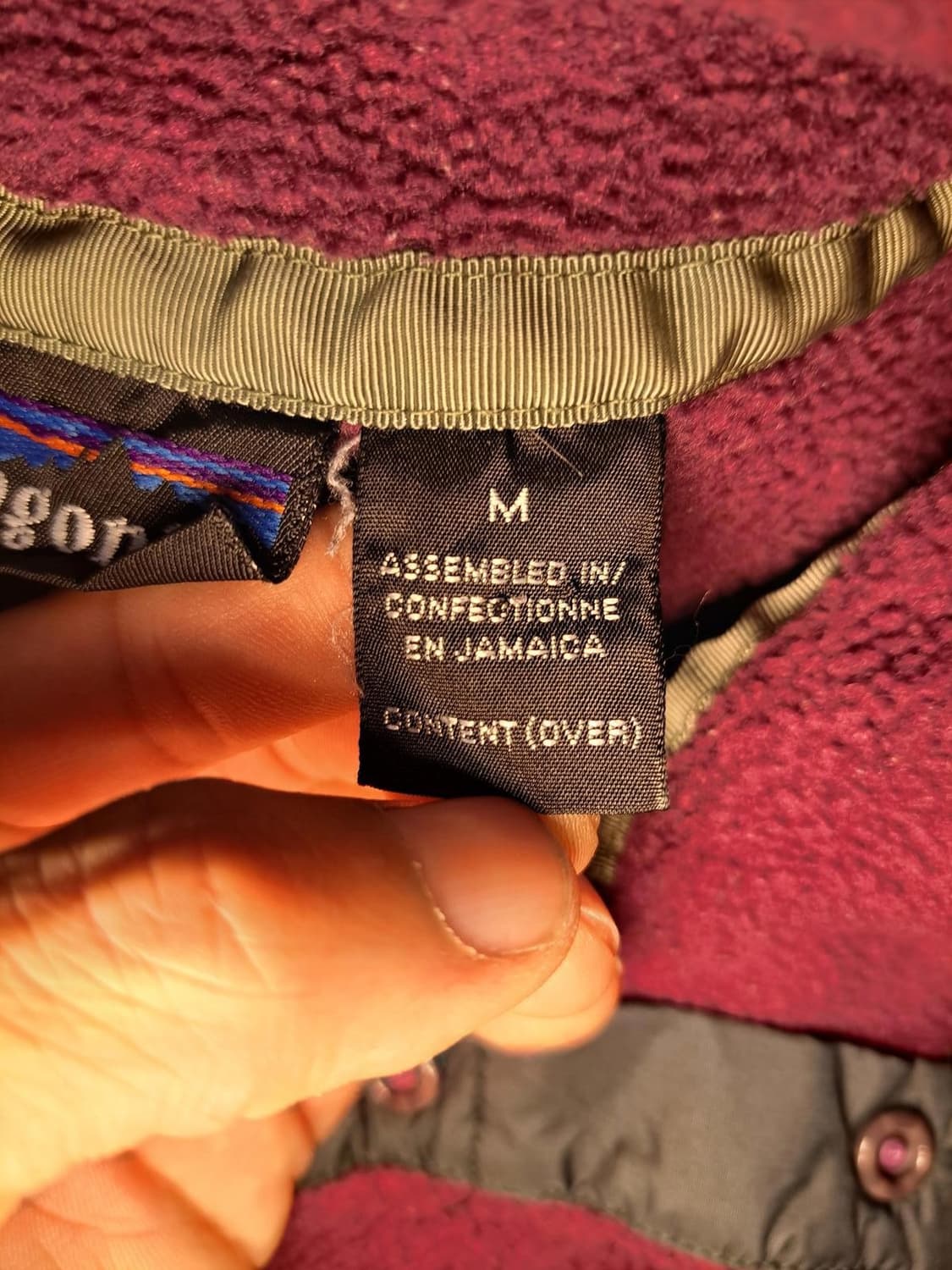 90s 파타고니아 신칠라 스냅-T 퍼플 자메이카 상품이미지4