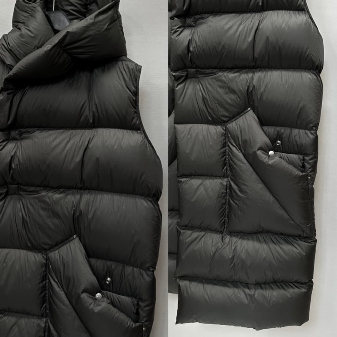 릭오웬스 퀼팅 롱 패딩 조끼 ( 95~100 ) 상품이미지3