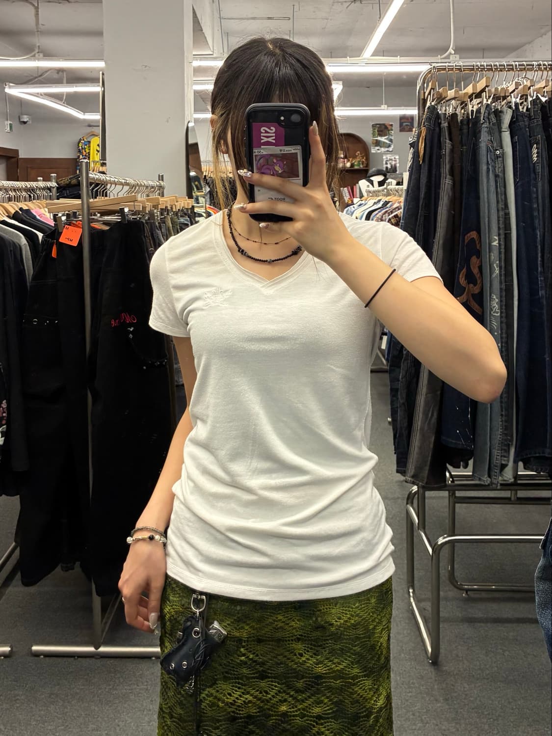 1)Cook jeans 빈티지 여성 자수 디테일 반팔 상품이미지1