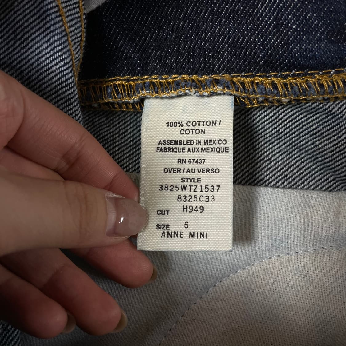 (30) 폴로랄프로렌 진청 스티치 미니 스커트 상품이미지6