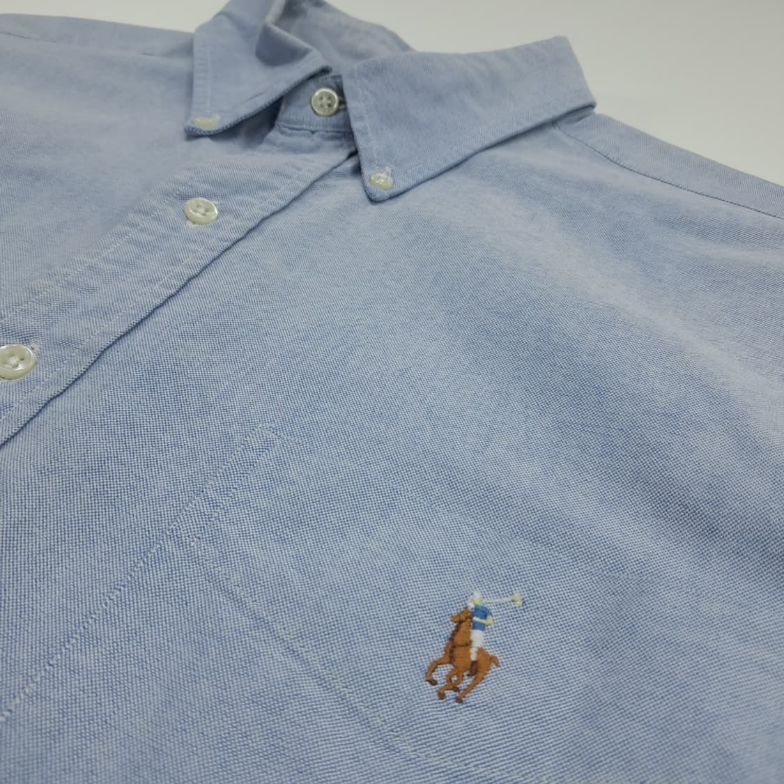 CN765 L 폴로 랄프로렌 빅셔츠 클래식블루 긴팔 셔츠 남방 상품이미지5