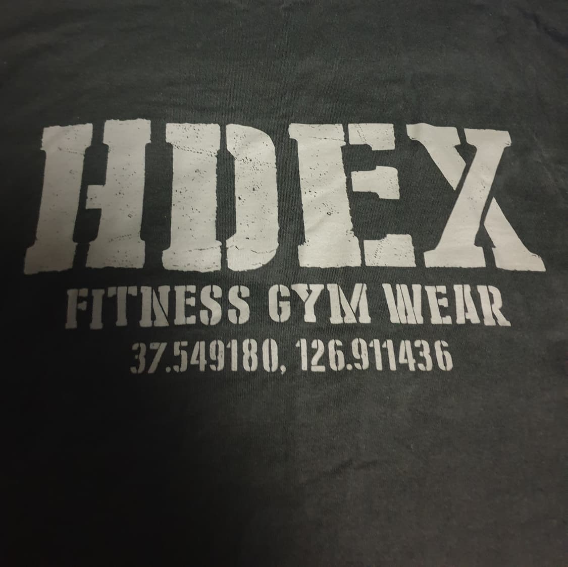 (24ss) HDEX 피트니스짐웨어 자이언트핏 코튼 반팔티 블랙(3XL) 상품이미지2