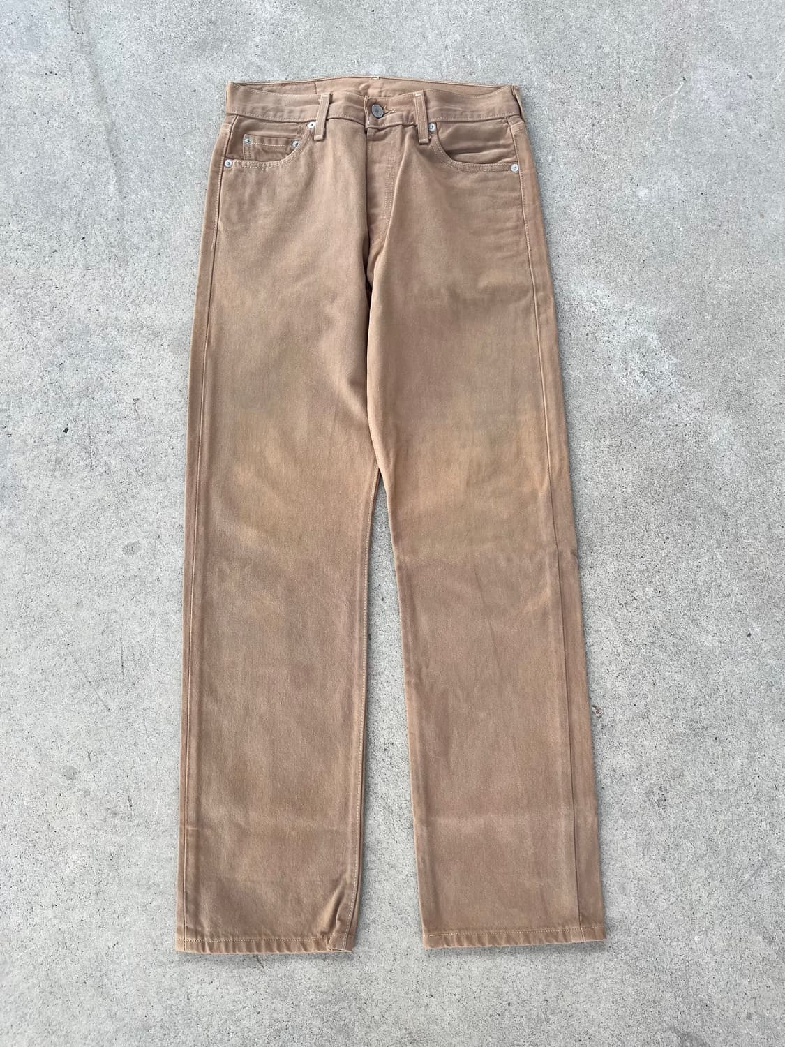 빈티지 리바이스 501 데님 팬츠 브라운 상품이미지2