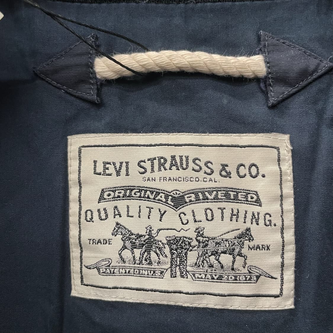 리바이스 501 덕 다운 레더 패치 푸퍼 패딩 자켓 N61 상품이미지8