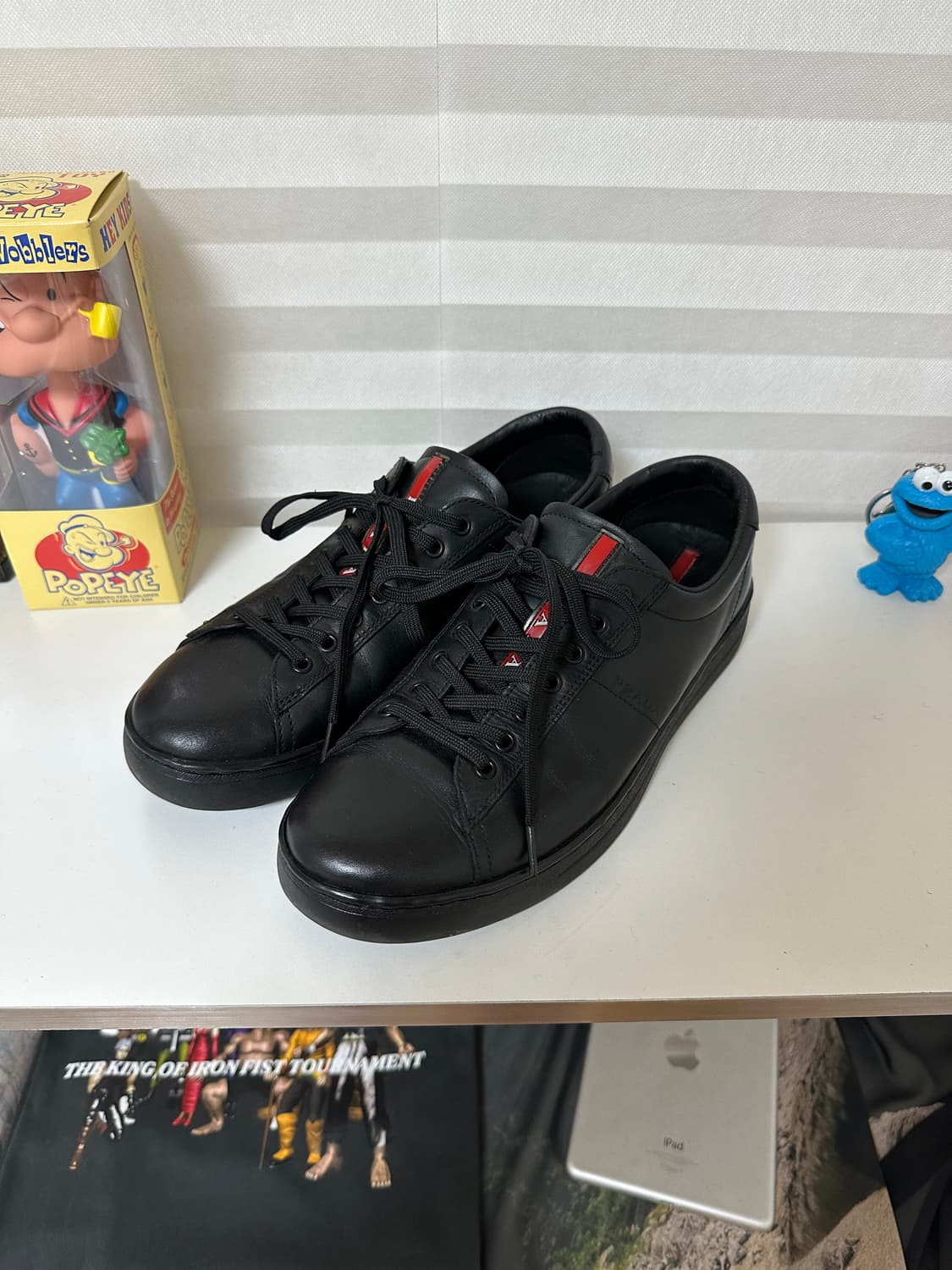 프라다 스포츠 가죽 스니커즈 상품이미지1