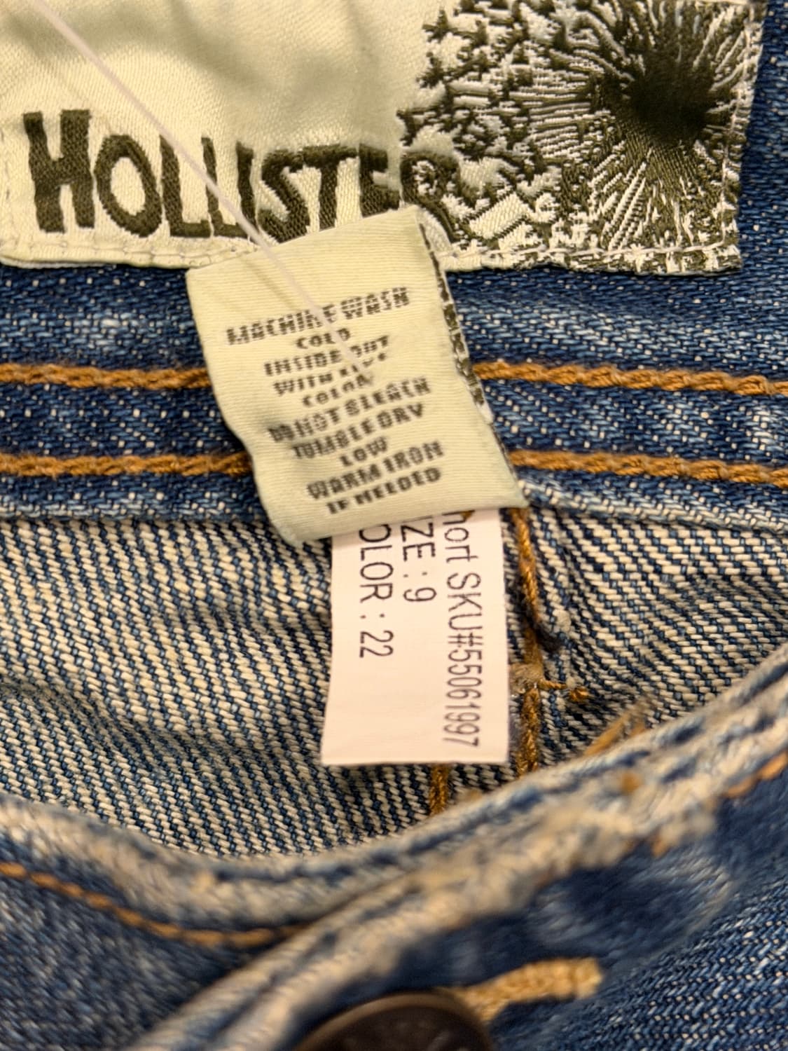 [택달린 새상품] 홀리스터 스몰로고 부츠컷 데님 팬츠 9 사이즈 상품이미지7