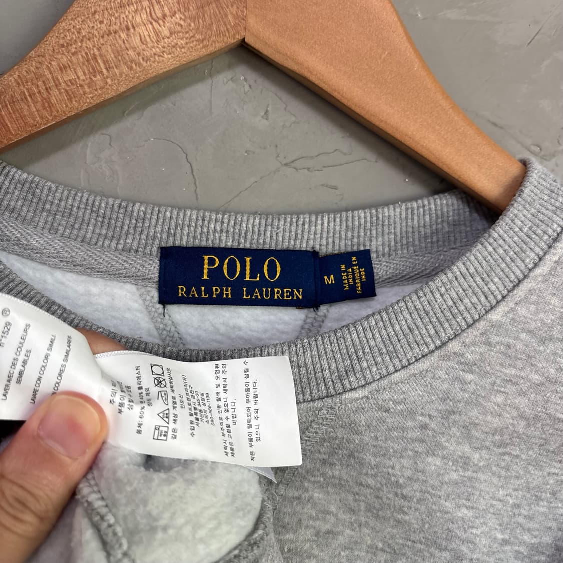 폴로 랄프로렌 맨투맨 그레이 상품이미지3