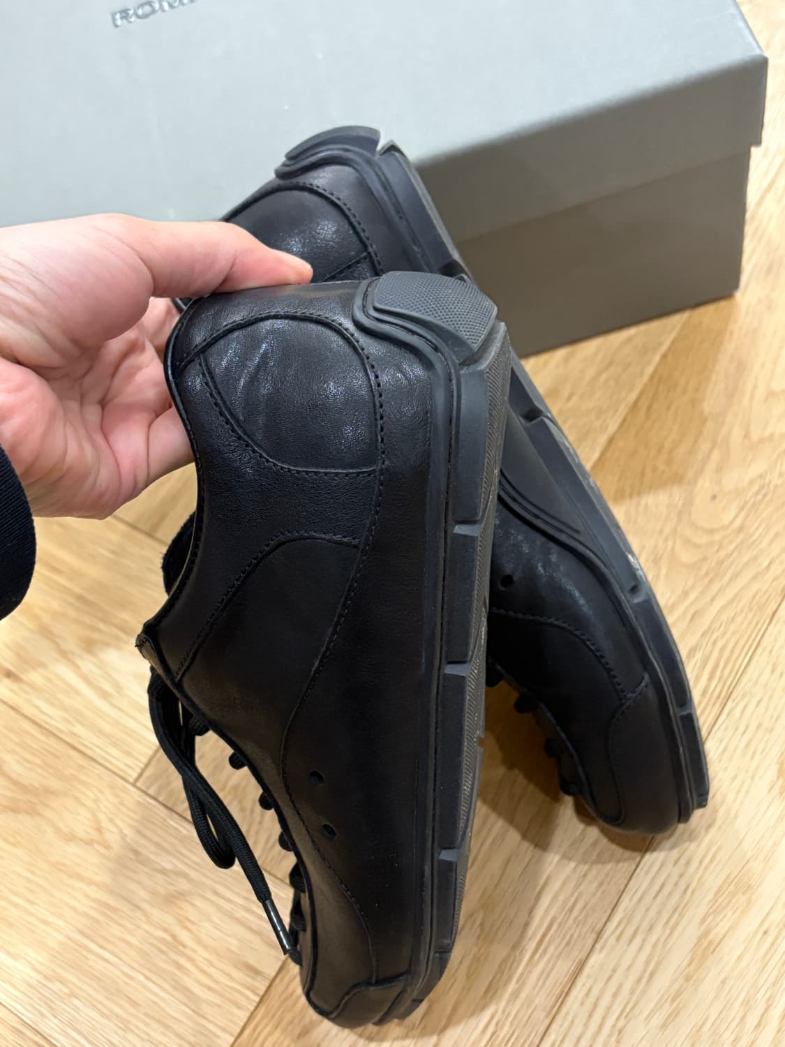 로맨틱무브 보울러 스니커즈 240 검정 상품이미지4